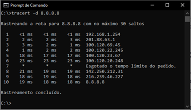 Tela de CMD